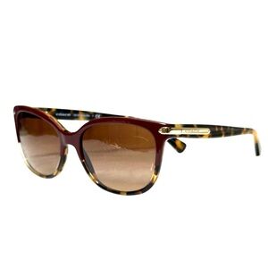 COACH HC8132 (L109) Burgundy Tortoise Sunglasses Classic Cat Eye 57/17/135 3N